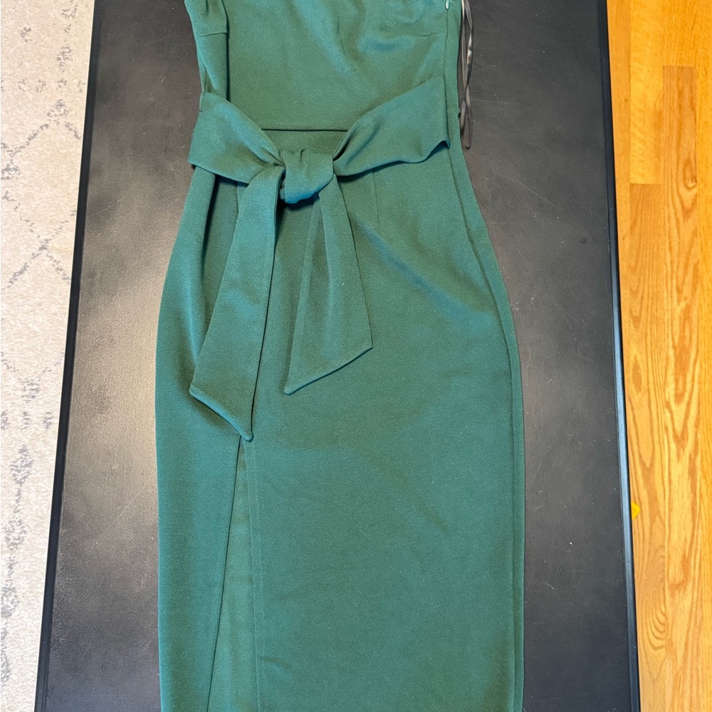 Hello Molly Strapless Green Dress